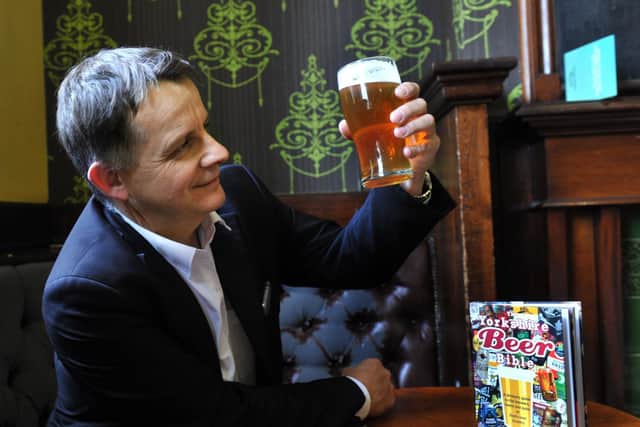 Pictured: Beer writer Simon Jenkins in The Fenton in Leeds.