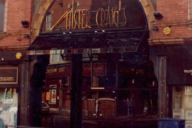 Mister Craig's on New Briggate was an attempt to bring some London sophistication to the city circa 1992. Were you a regular back in the day?