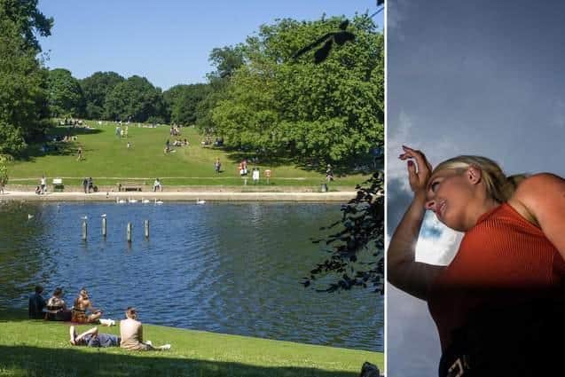 Today, forecasters expect temperatures in Leeds to reach as high as 35 °C.