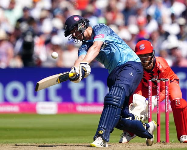 Yorkshire Vikings' Tom Kohler-Cadmore led the way with 66 during the Vitality Blast T20 semi-final Roses clash at Edgbaston. Picture: Mike Egerton/PA