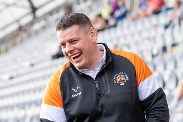 HAPPY DAYS: Castleford Tigers' head coach Lee Radford Picture by Allan McKenzie/SWpix.com