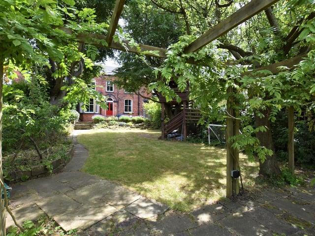 The five bed family home has recently undergone a full renovation, complimented by a stunning 145 ft garden with a treehouse.