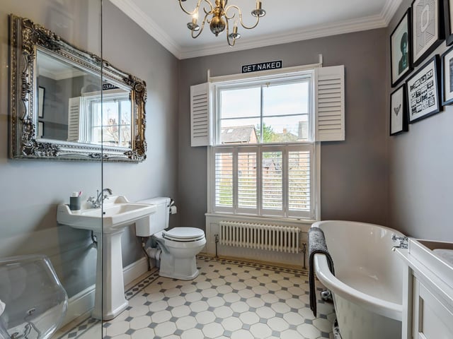 The master bedroom is an en-suite, and there is also a study and a family bathroom.