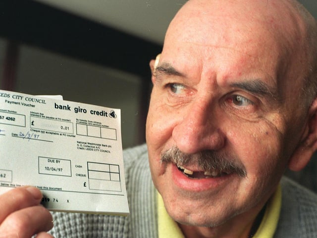 Belle Isle resident Romney Hirst  was left bemused after received a Council Tax bill for 1p in April 1997.