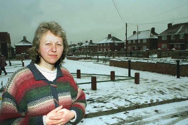 Do you remember Lesley Newton from Belle Isle Befriendly Scheme? She ios pictured in February 1996.