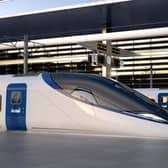 An artists impression of what the new HS2 trains could look like. Manufacturers Hitachi and Alstom have signed a £2bn contract to build a fleet of trains to serve the new network.