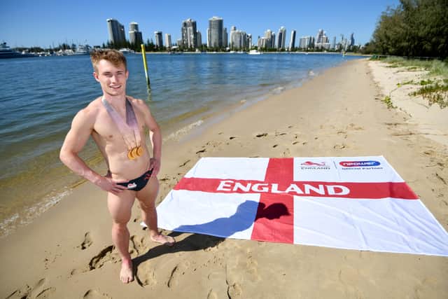 MEDAL HAUL: Jack Laugher is eyeing more medal success at the Commonwealth Games in Birmingham, after winning three golds in Gold Coast four years ago, above. Picture: Getty Images.