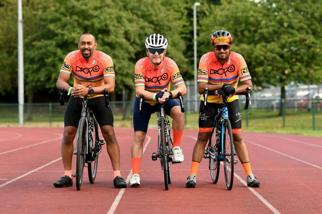 Riders pictured from the left are Hanif Rehman, Mark Hemingway and Yasin Lorgat