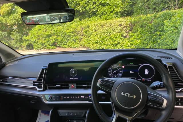 The interior of the Sportage is dominated by a huge screen but it is a fabulous cabin which is easy to navigate