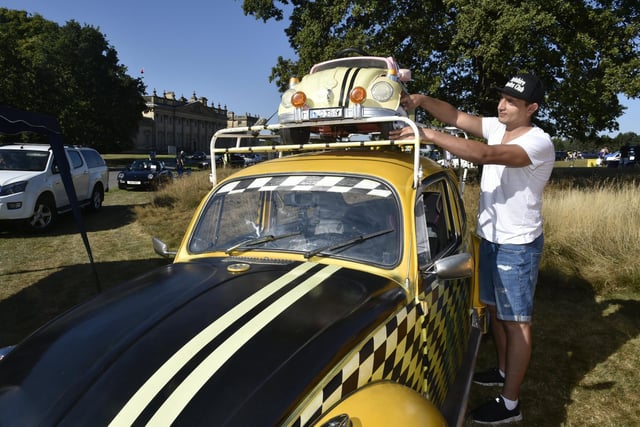 Mo Elamedi, from Doncaster, with his Beetle
