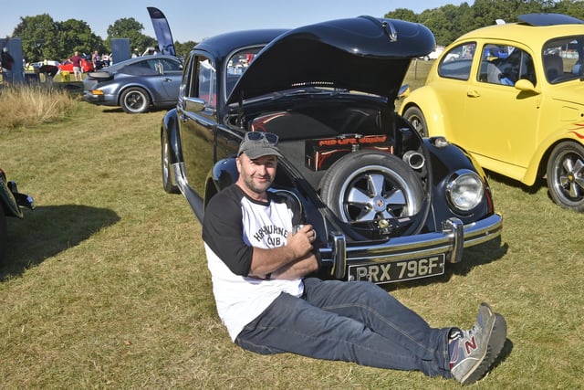 Andy Marsh, from Bramley, with his 1968 Beetle