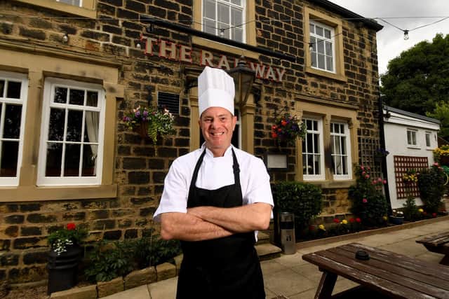 Chef Garth Kirsten-Landman has left his role as a chef at The Railway Inn at Rodley, Leeds, after the pub owners were forced to close the kitchen. Pictured is Garth in June 2022.