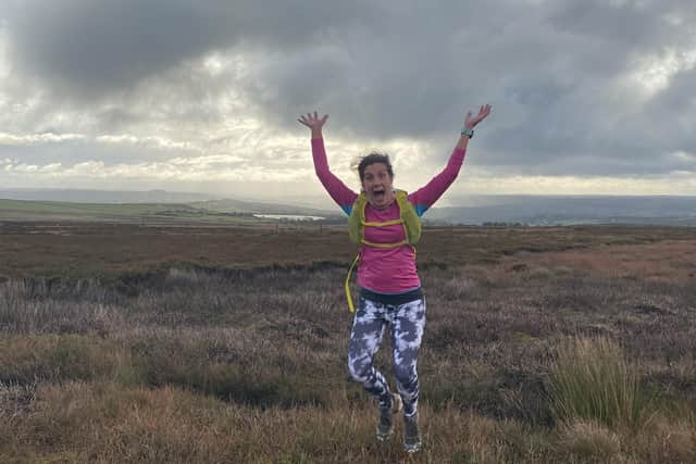 Sarah who is medical director of Marie CUrie, likes to challenge herself