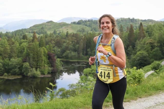 Sarah ran the total miles between all nine Marie Curie hospices