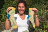 Dr Sarah Holmes who raised £50,000 by running and knitting for Marie Curie