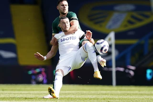 BIG MISS: Winger Jack Harrison will have to sit out the game at Manchester City under the terms of his loan arrangement at Leeds United. Picture: Andrew Yates/Sportimage.
