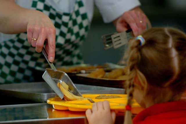 The number of children claiming free school meals has risen by nearly 5,000 in just one year.