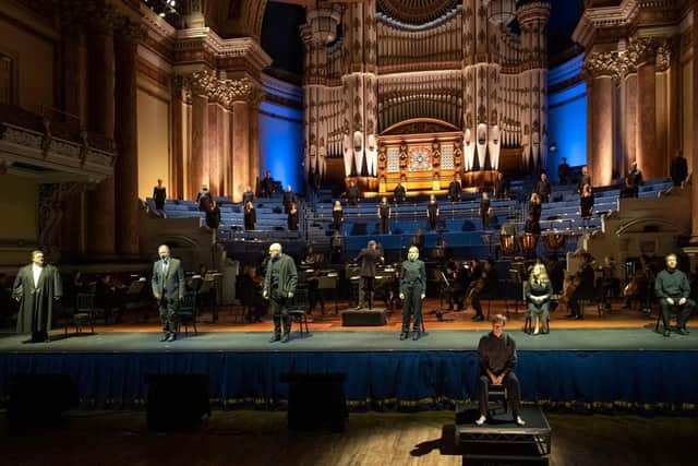 Fidelio was livestreamed from behind closed doors last year at Leeds Town Hall where live performances open to socially-distanced are now planned. Picture: Richard H Smith