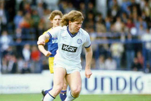 OFF THE MARK: Ian Baird opened his account for Leeds United on this day in 1985. Picture by Varleys.