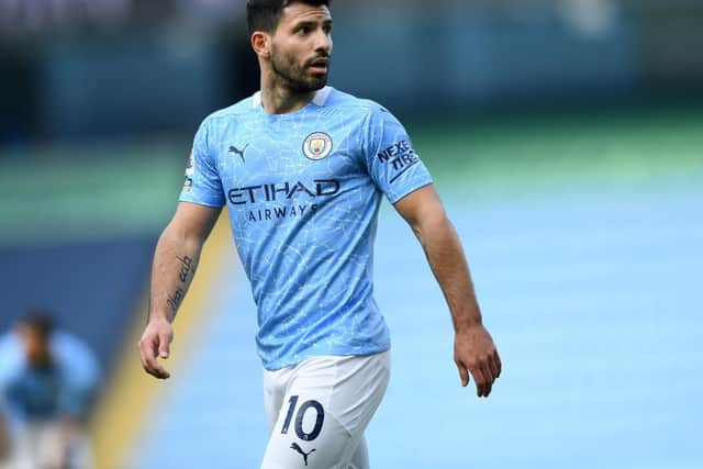 CLASS ACT: Manchester City striker Sergio Aguero who is leaving Manchester City after a decade at the club. Photo by Gareth Copley/Getty Images.
