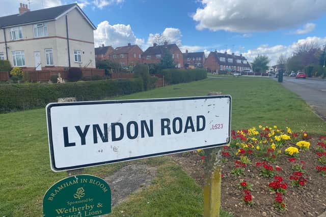 Lyndon Road, Bramham, where the incident took place