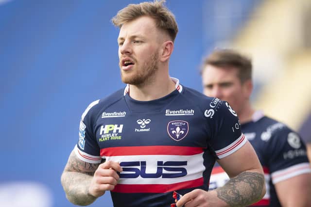 BLOW: Wakefield winger Tom Johnstone took a blow to the head against Catalans Dragons and will miss Friday's match against St Helens. Picture: Allan McKenzie/SWpix.com.