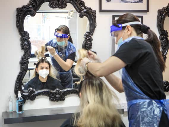 A client having their hair worked on at The Salon in Leeds (Photo: Danny Lawson/PA Wire)