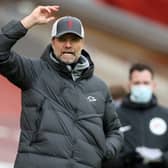 RESPECT: For Liverpool's next two opponents Real Madrid and Leeds United from Reds boss Jurgen Klopp, pictured above during Saturday's 2-1 victory at home to Aston Villa. Photo by CLIVE BRUNSKILL/POOL/AFP via Getty Images.
