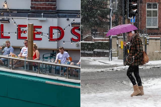 Will it be snow or sunshine for Leeds beer gardens on Monday? Full forecast