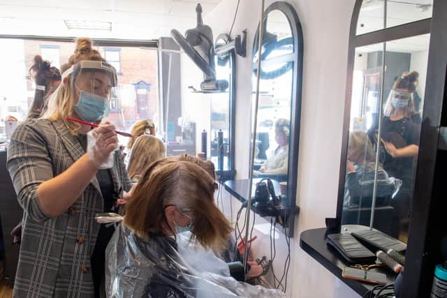 It was a busy morning at Select salon in Rothwell.