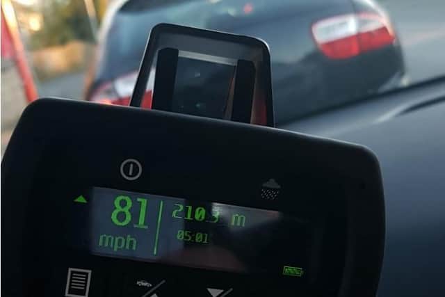 A motorists was speeding at 81mph in a 40mph zone (photo: WYP).