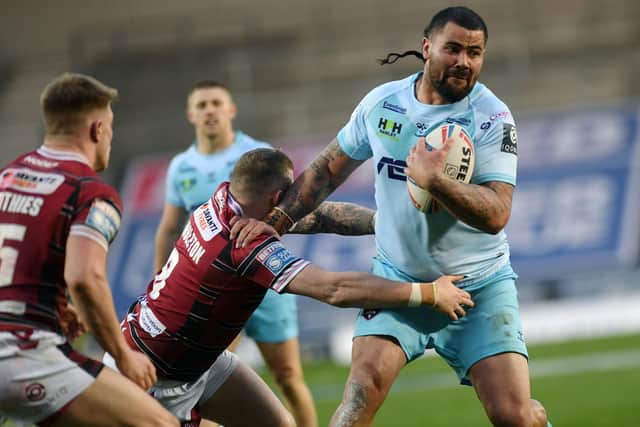 Terrace hero: Wakefield Trinity forward David Fifita. Picture: Jonathan Gawthorpe