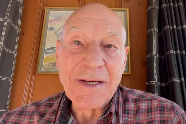 Screengrab from video released by Patrick Stewart backing Tracy Brabin. Photo: Labour Party