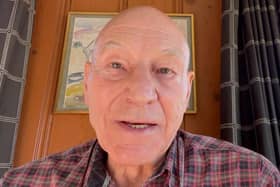 Screengrab from video released by Patrick Stewart backing Tracy Brabin. Photo: Labour Party