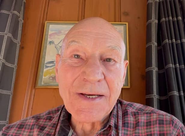 Screengrab from video released by Patrick Stewart backing Tracy Brabin. Photo: Labour Party