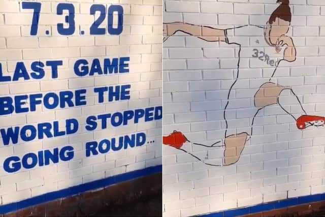 The new Leeds United mural from the Burley Banksy