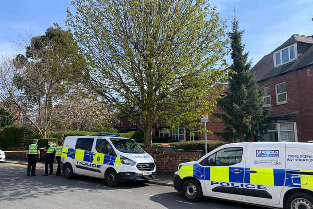 St Michael's Lane Headingley incident: Police on the scene