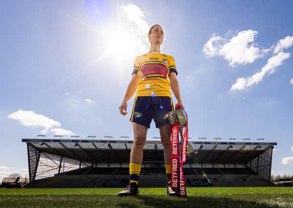 2019 Woman of Steel Courtney Winfield-Hill picked up where she left off against York City Knights. Picture: Alex Whitehead/SWpix.com.