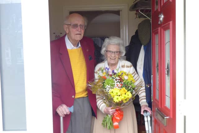 Roy and Muriel pictured today at their home in Pocklington, where they moved from Leeds for their retirement.