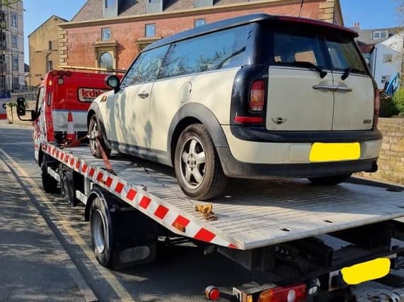 One vehicle was seized for having no insurance (photo: West Yorkshire Police - Leeds North West)