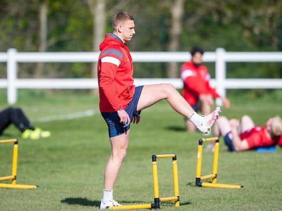 Mikolaj Oledzki trained with England in Leeds last week. Picture by Allan McKenzie/SWpix.com.