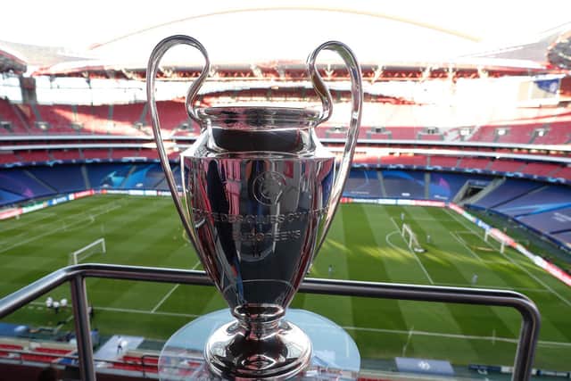 The Champions League trophy. Pic: Getty