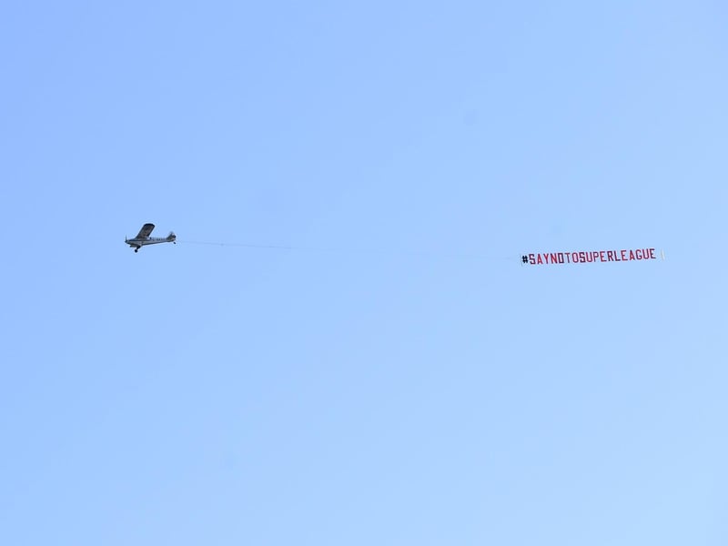 The Leeds United Supporters' Trust say they are "disgusted" by the actions of six "selfish" Premier League clubs in joining the spin off league. They flew a banner over Elland Road reading #SayNoToSuperLeague