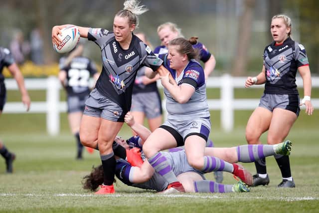 BACK IN ACTION: Castleford Tigers' Hollie Dodd. Picture: Ed Sykes/SWpix.com.