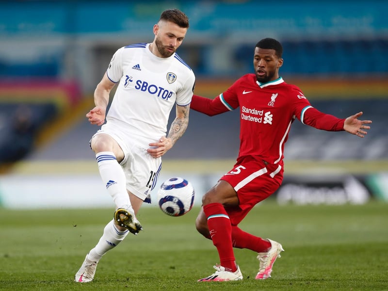 8 - All the energy Leeds have come to expect. Not always as good on the ball as he can be but kept going, kept pushing forward. Photo by Lee Smith - Pool/Getty Images.