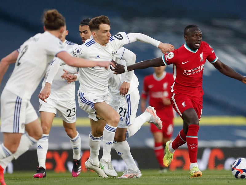 9 - Aggressive defending, some lovely passing and a goal to cap the performance. About time Leeds scored from a corner. Photo by LEE SMITH/POOL/AFP via Getty Images.
