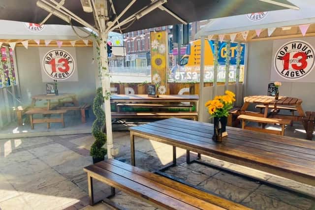 The Hyde Park is open for business again with its own beer garden