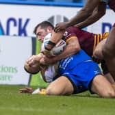 Ash Handley is set to return on Friday from a knee injury suffered in a pre-season game at Huddersfield Giants. Picture by Tony Johnson.
