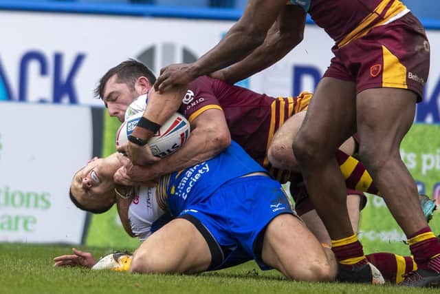 Ash Handley is set to return on Friday from a knee injury suffered in a pre-season game at Huddersfield Giants. Picture by Tony Johnson.