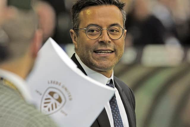 Leeds United owner Andrea Radrizzani. Pic: Jonathan Gawthorpe